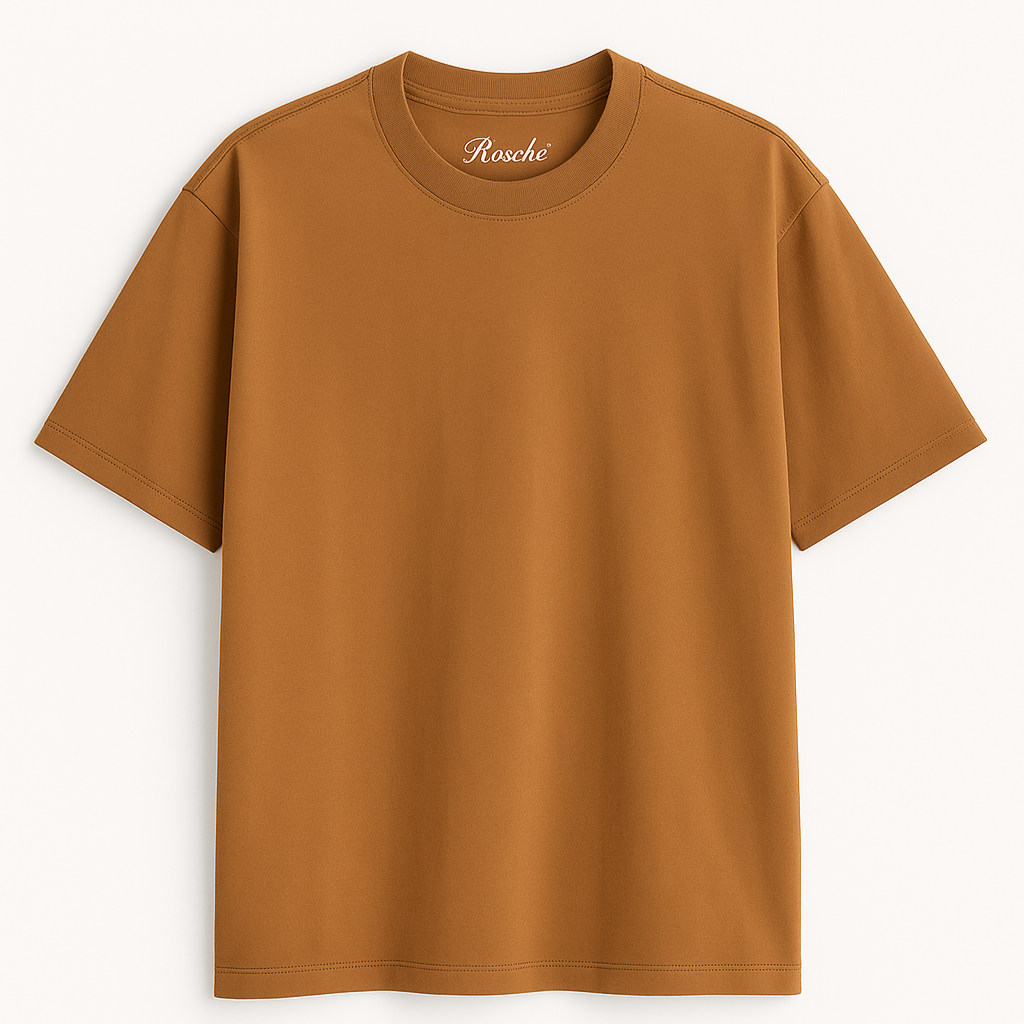 Camel Brown Oversized Tee