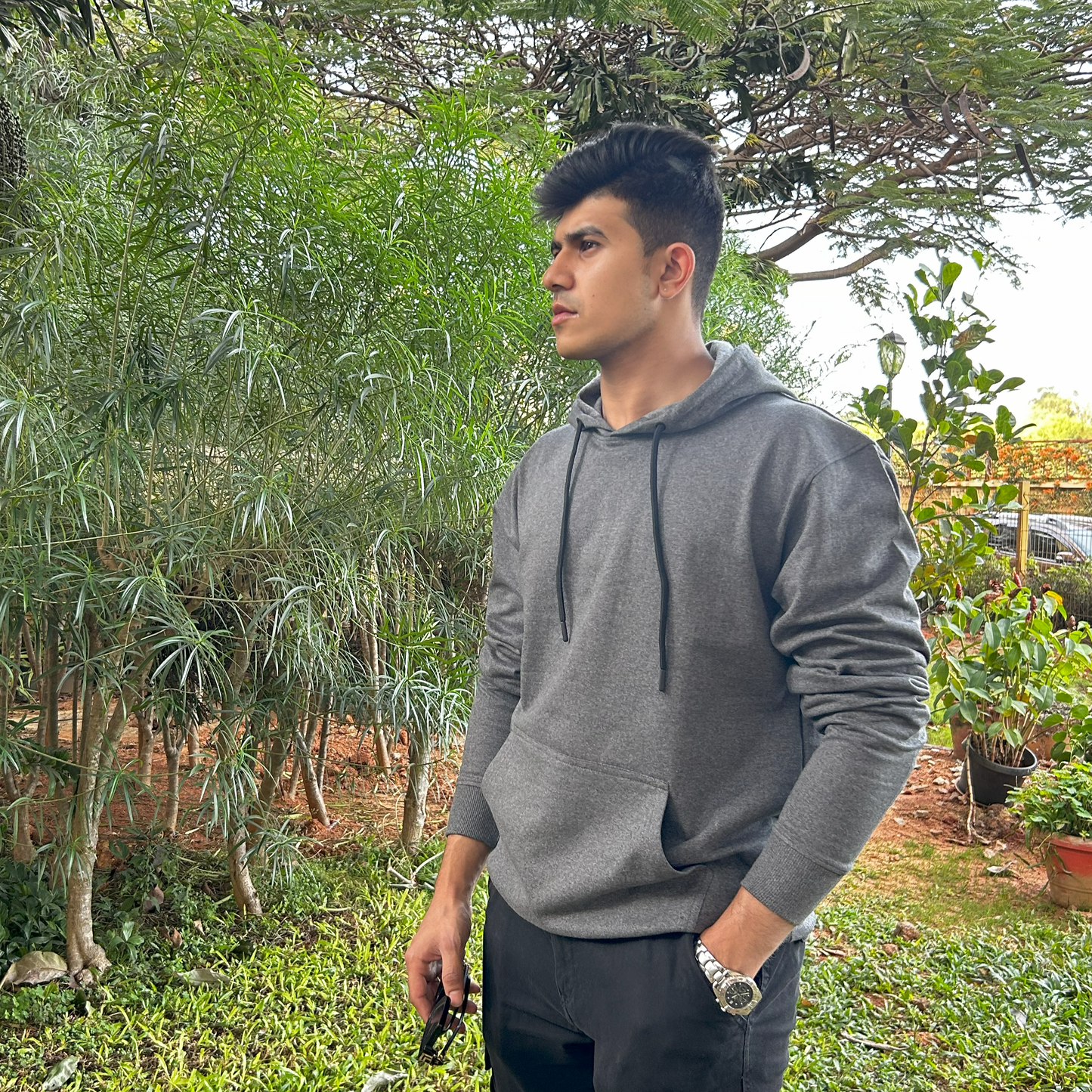 Charcoal grey Hoodie
