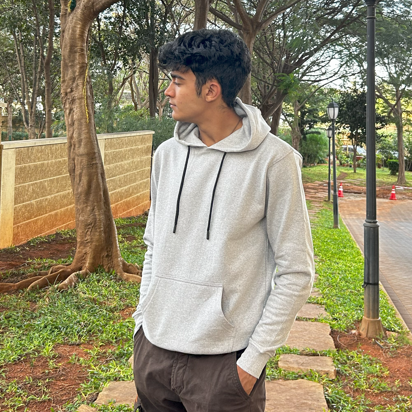 Stone grey Hoodie