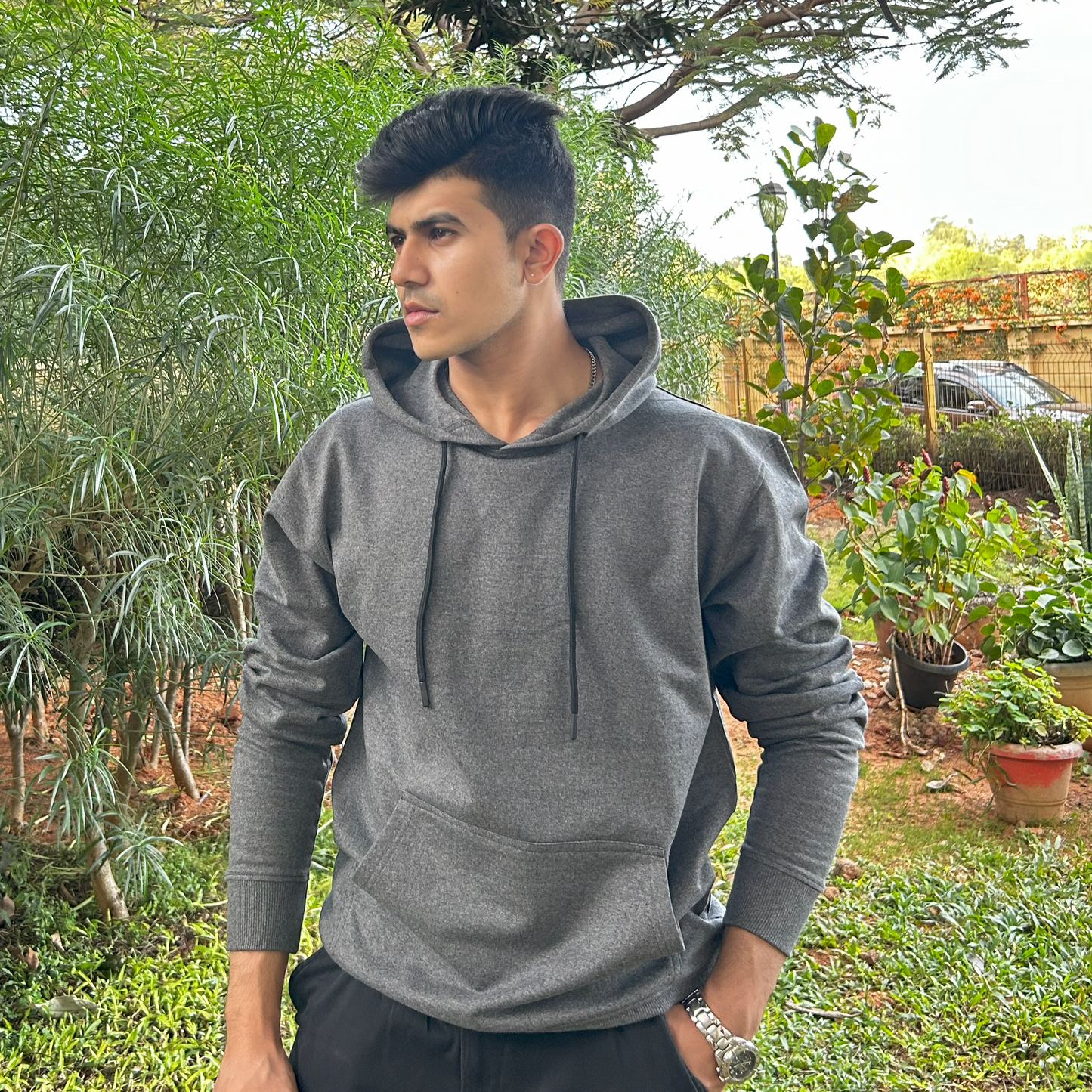 Charcoal grey Hoodie