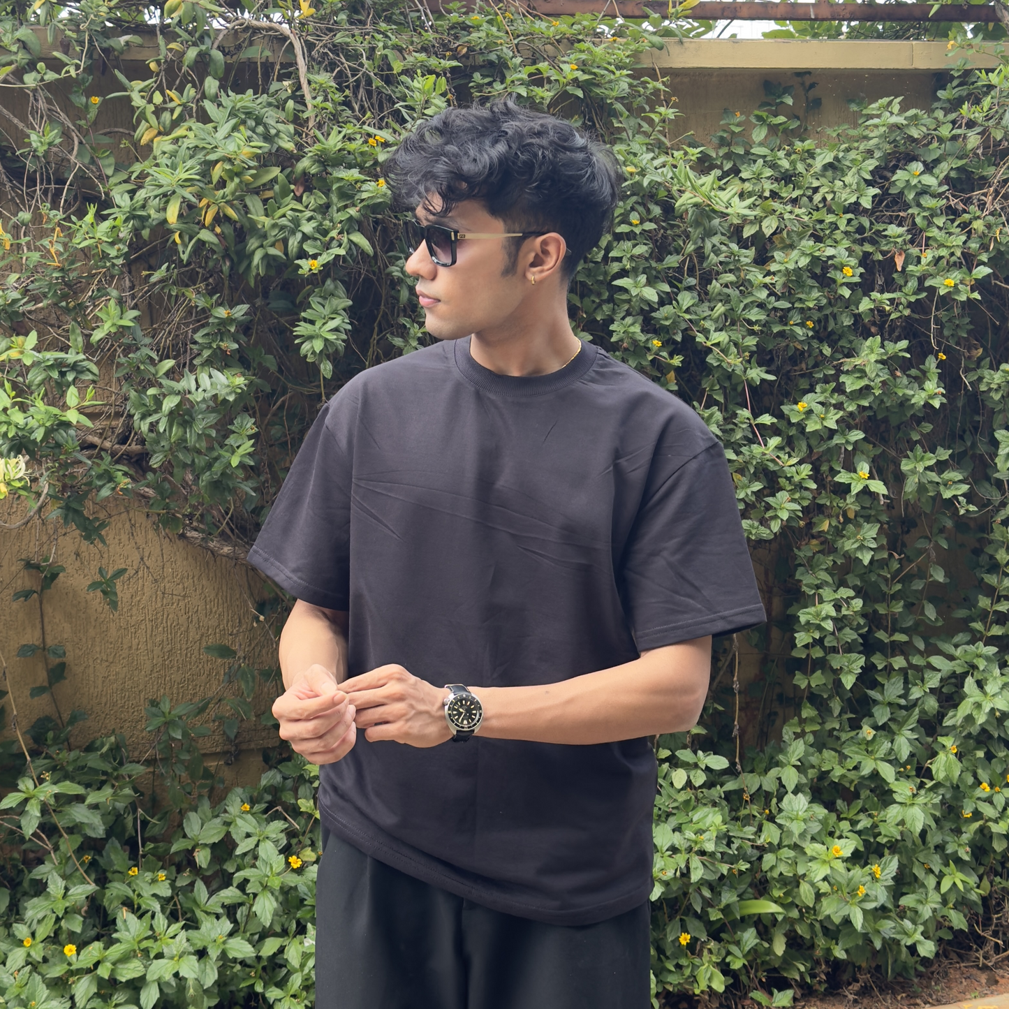 Black Oversized Tee