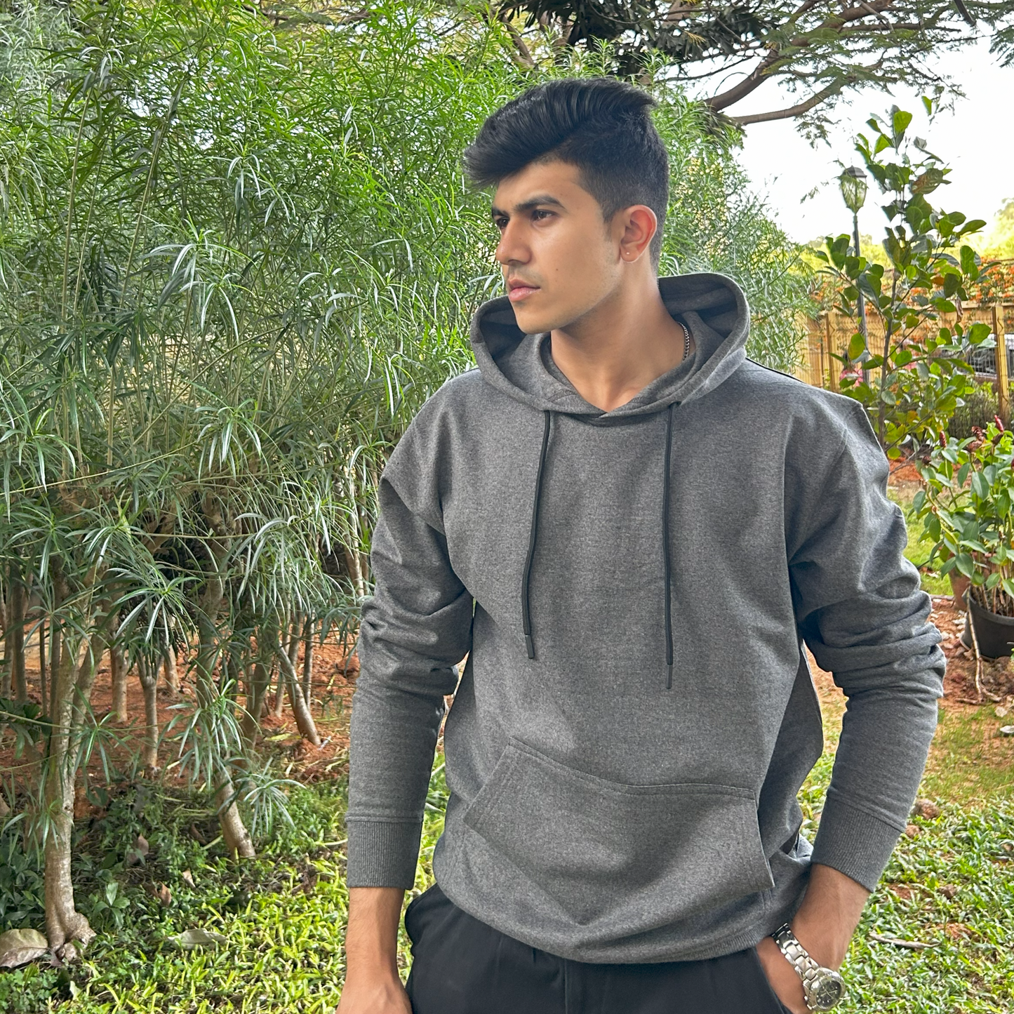 Charcoal grey Hoodie