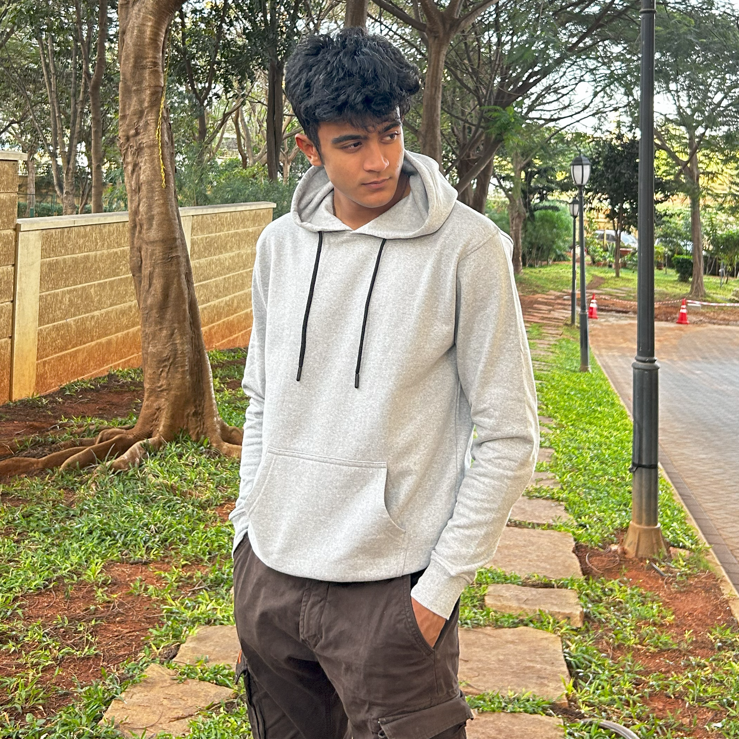 Stone grey Hoodie