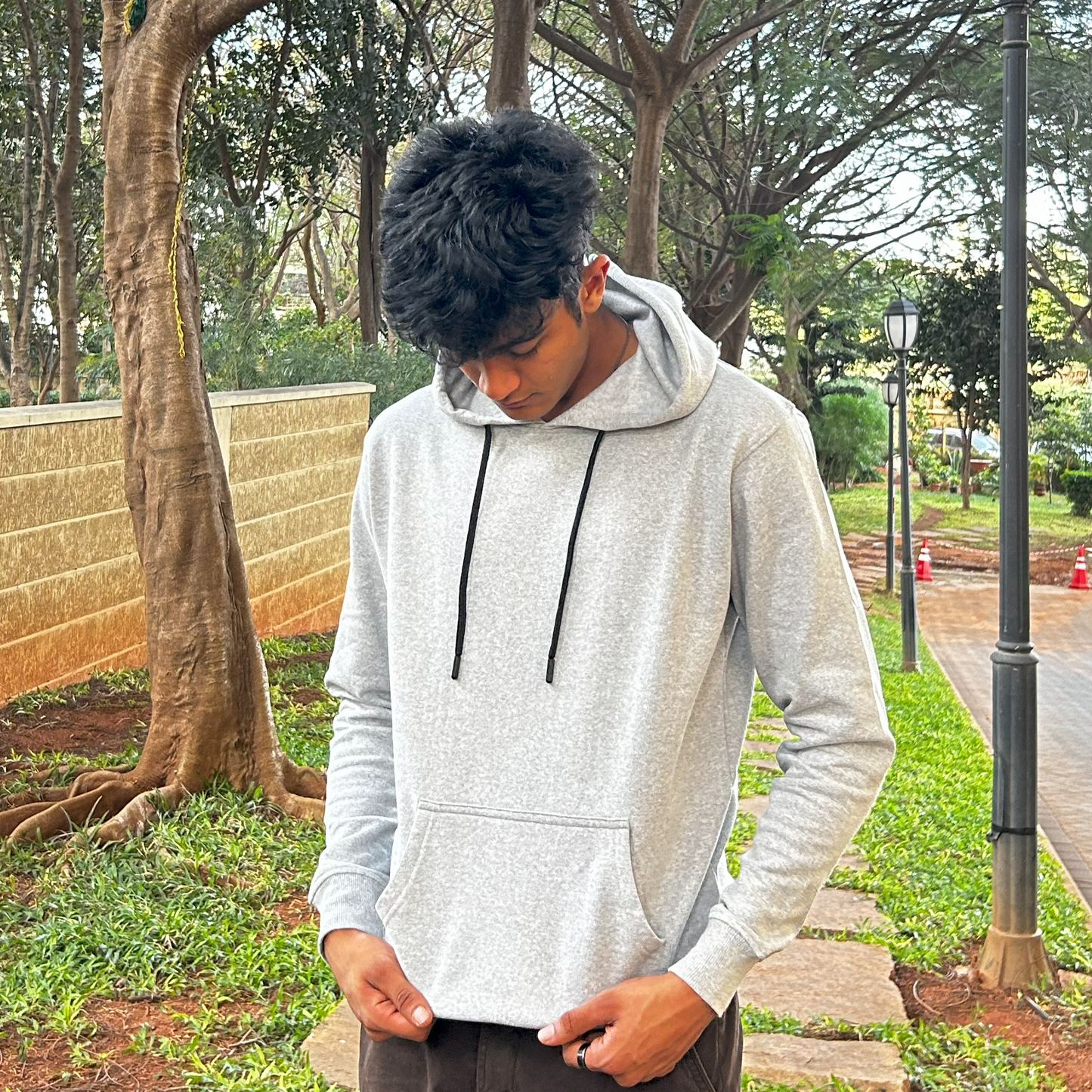 Stone grey Hoodie